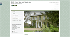 Desktop Screenshot of hallfarmbb.co.uk